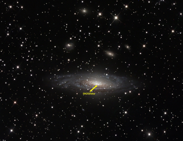 NGC7331 mit Supernova SN2025rbs